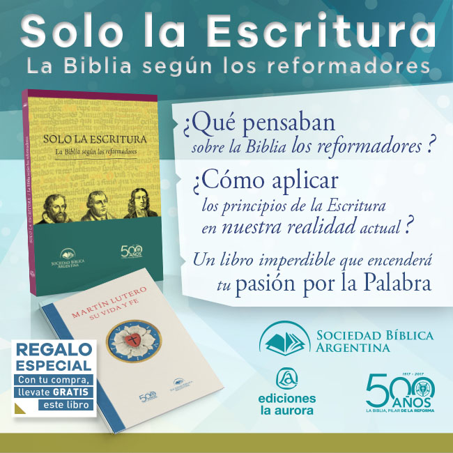 Libro Solo la Escritura Sociedad Bíblica Argentina